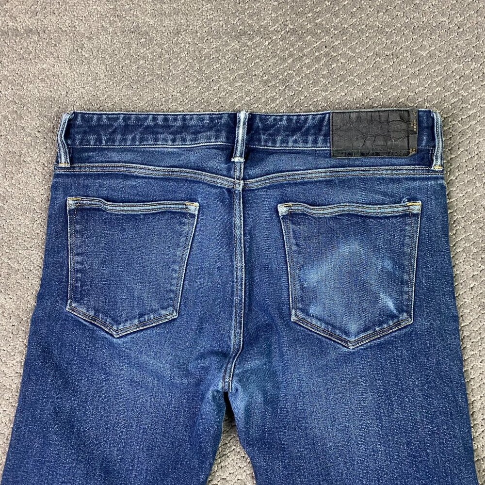 Buck Mason Maverick Slim Jeans Men's 34 x 32 Actual 35 x 26 Double Dipped Denim - Picture 6 of 16